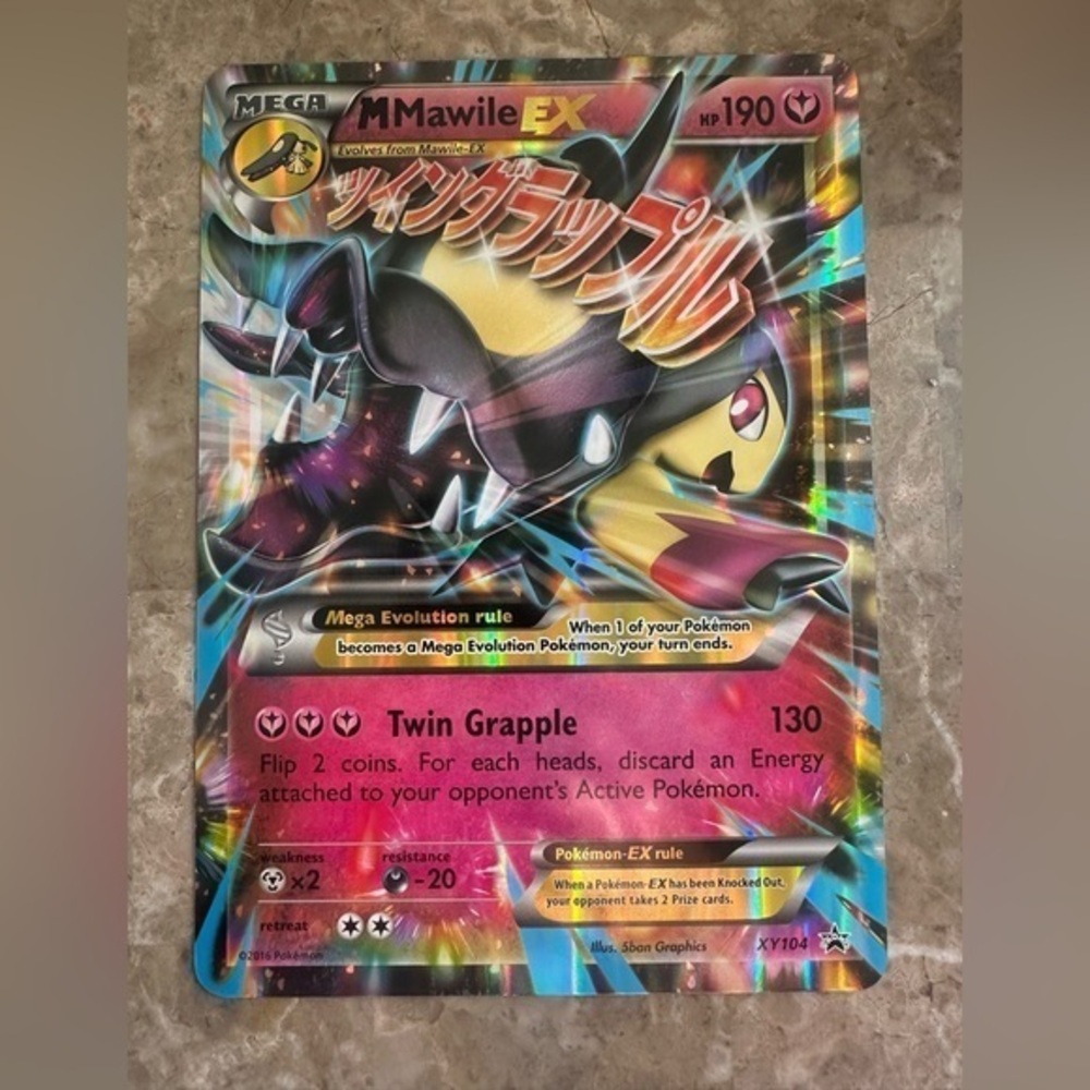 Mega Mawile EX - XY104 - Pokemon Promo XY Ultra Rare Card LP - Jumbo Oversized